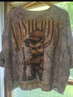 Cash Cow Grey Camouflage 'Cash Cows' Graphic Tee Unisex Price Is FIRM